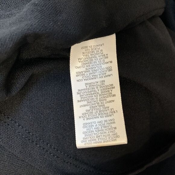 Michael Kors Black/Ivory Trim Sleeveless Colorblock Midi Shift Dress Sz XS/XP - Picture 4 of 5